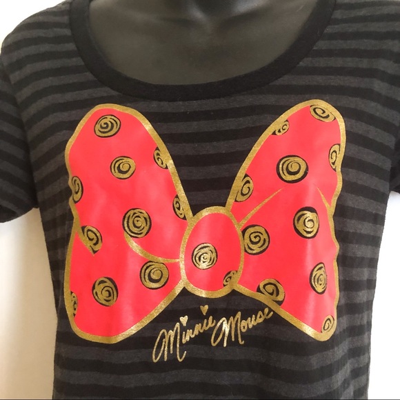 Striped Top with Minnie Mouse Bow - Picture 5 of 5